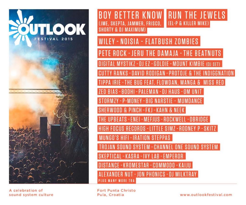 Outlook Festival Croatia - first names revealed - flyer